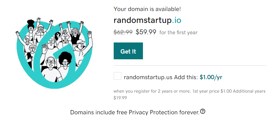 An example of a .io domain name that is much cheaper than counterparty .com.